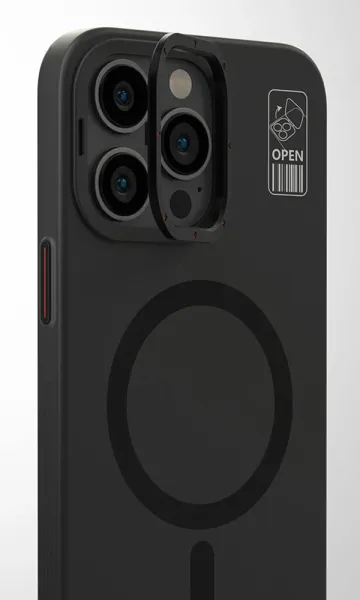 iPhone 15 Pro Max Kılıf Magsafe Şarj Özellikli Standlı YoungKit Hermit Bracket Serisi Kapak