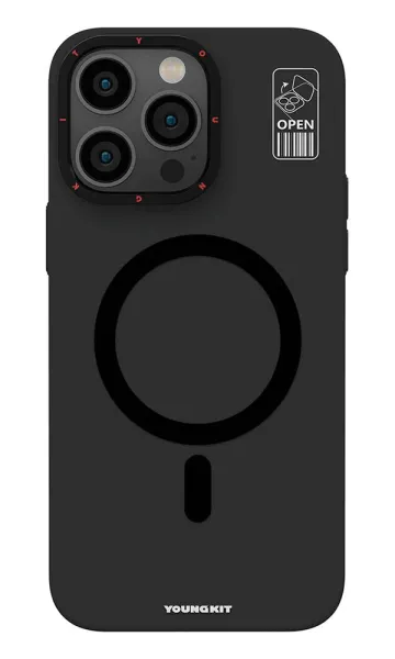 iPhone 15 Pro Max Kılıf Magsafe Şarj Özellikli Standlı YoungKit Hermit Bracket Serisi Kapak