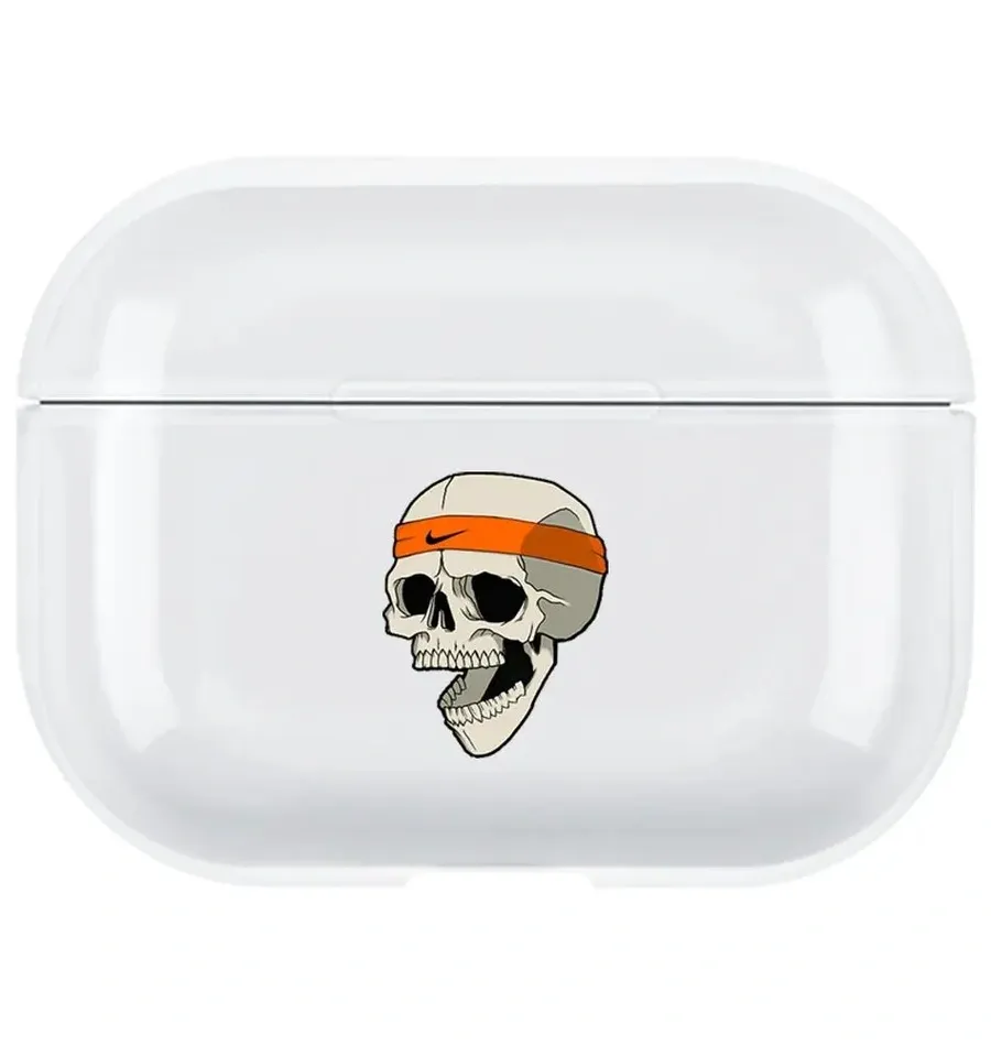 AirPods Pro Şeffaf Kılıf - Nike Scull
