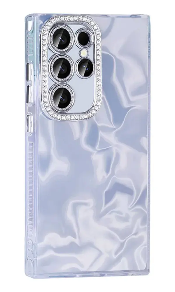 Samsung S24 Ultra Kılıf Airbagli Parlak Taş Detay Tasarımlı Esila Kapak