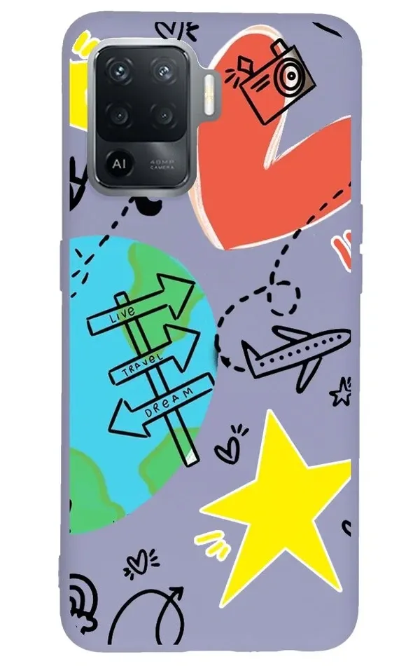 Oppo Reno 5 Lite Lansman Kılıf - World