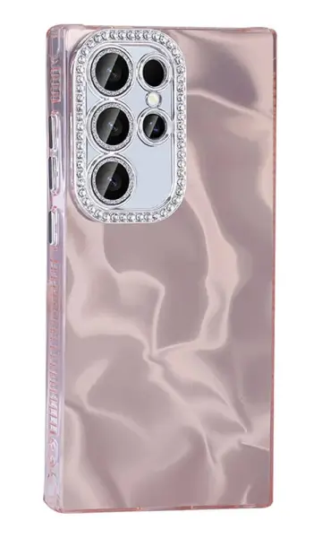 Samsung S23 Ultra Kılıf Airbagli Parlak Taş Detay Tasarımlı Esila Kapak