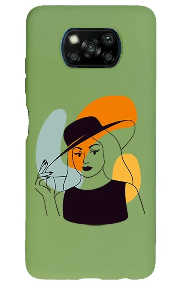 Xiaomi Poco X3 NFC Lansman Kılıf - Art Woman 4