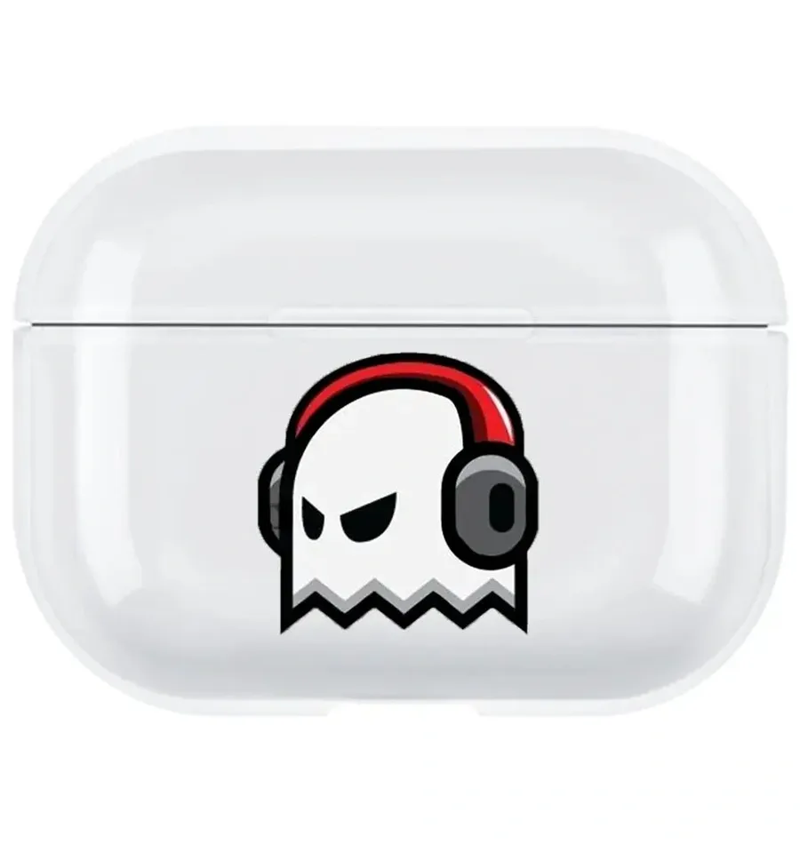 AirPods Pro Şeffaf Kılıf Angry Ghost