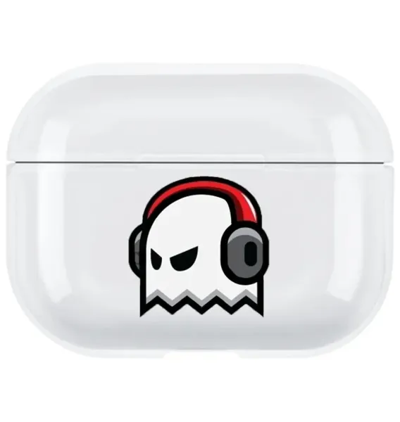 AirPods Pro Şeffaf Kılıf Angry Ghost