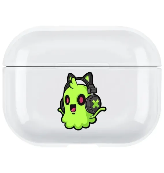 AirPods Pro Şeffaf Kılıf Cute Ghost