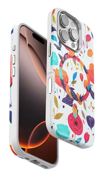 iPhone 16 Pro Max Kılıf ONEGIF Flower Series Magsafe Kapak