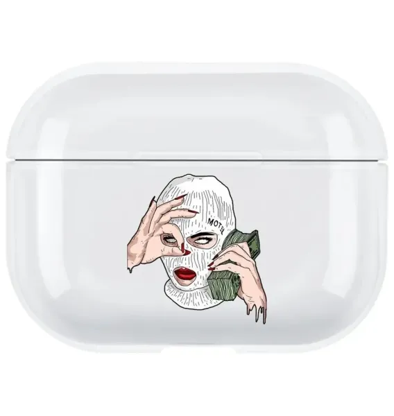 AirPods Pro Şeffaf Kılıf Gangsta Girl