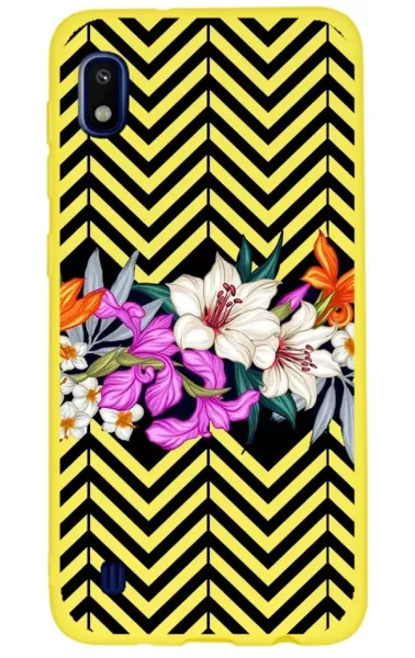 Samsung Galaxy M10 Lansman Kılıf - Çiçek