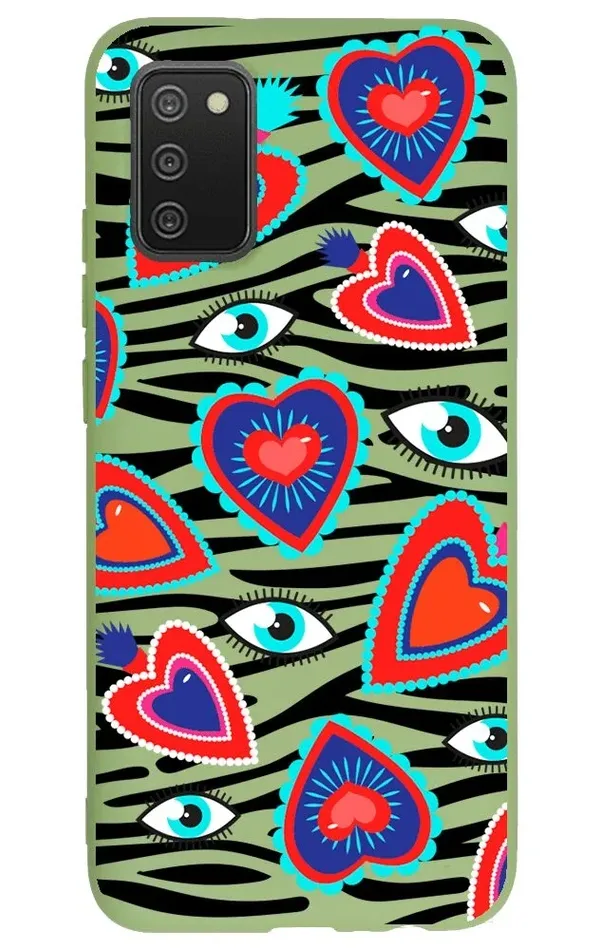 Samsung Galaxy A02s Lansman Kılıf - Eye Of The Heart