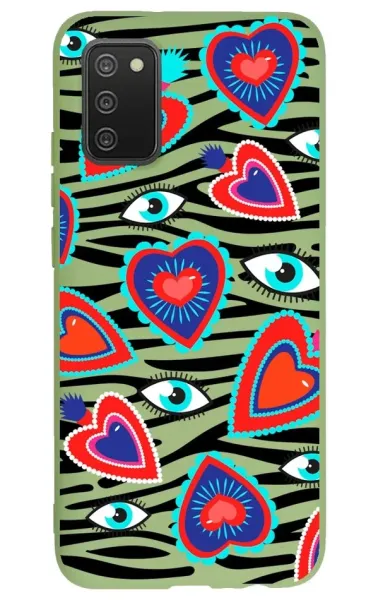 Samsung Galaxy A02s Lansman Kılıf - Eye Of The Heart