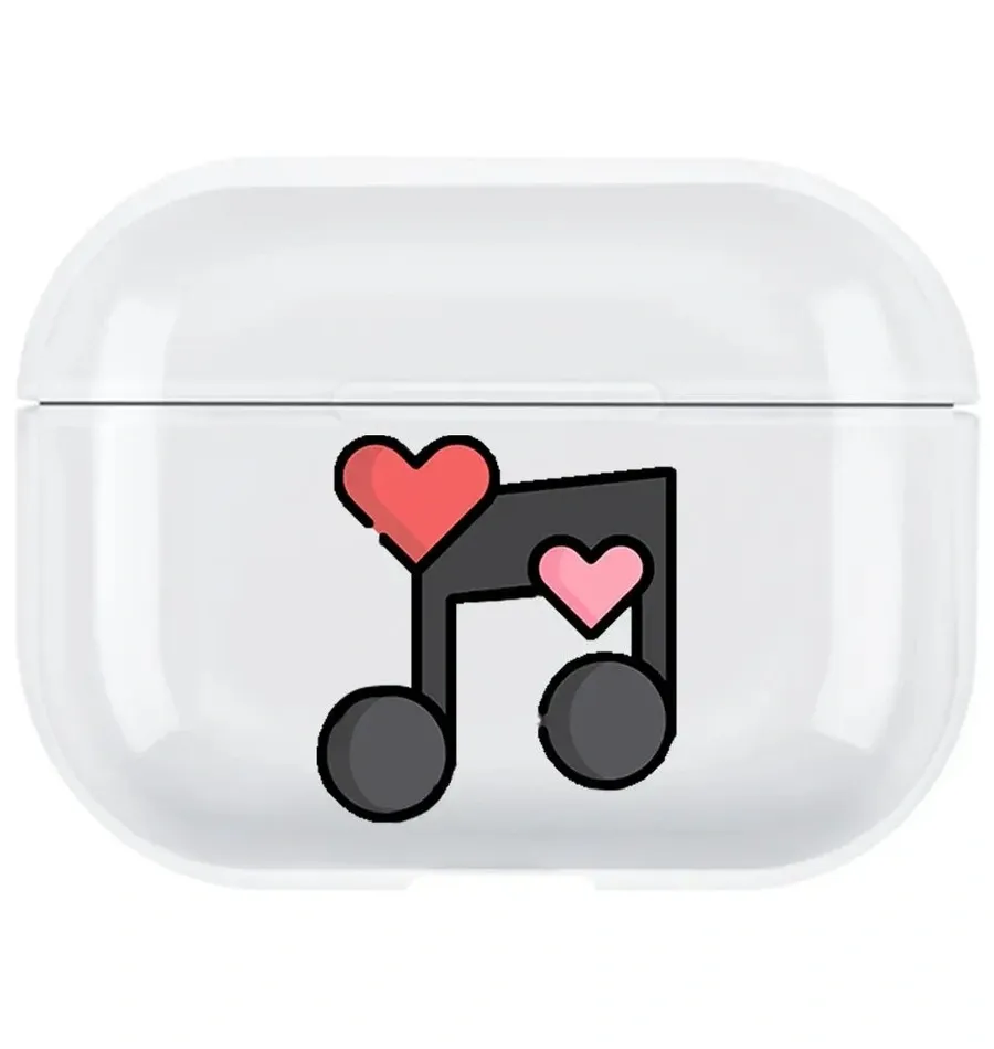 AirPods Pro Şeffaf Kılıf Music