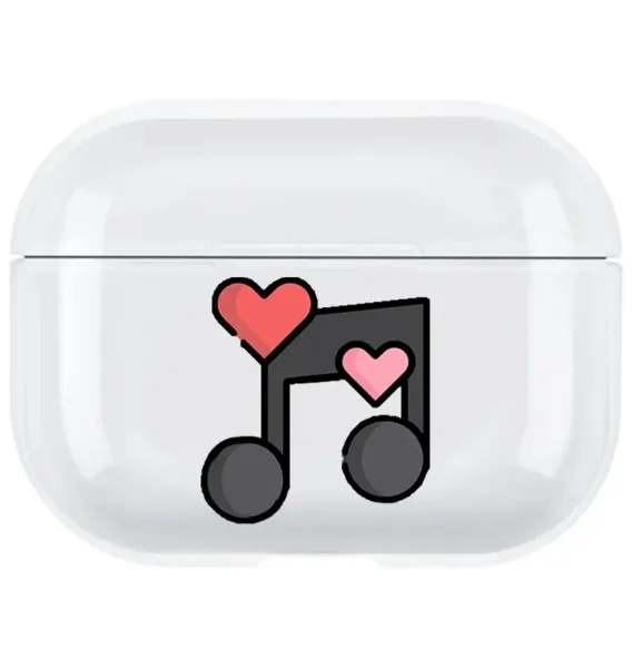 AirPods Pro Şeffaf Kılıf Music