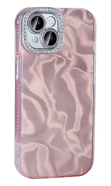 iPhone 14 Kılıf Airbagli Parlak Taş Detay Tasarımlı Esila Kapak