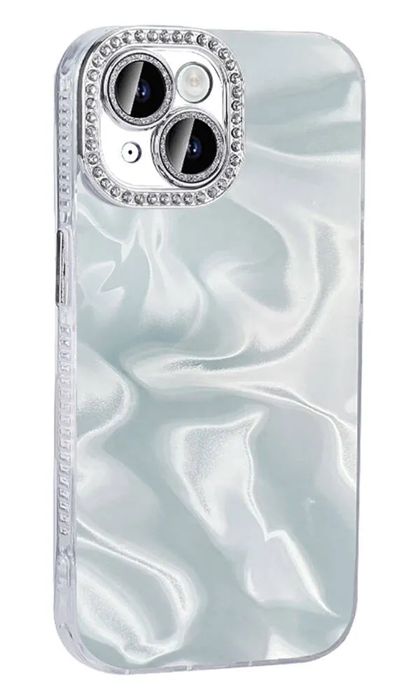 iPhone 15 Kılıf Airbagli Parlak Taş Detay Tasarımlı Esila Kapak