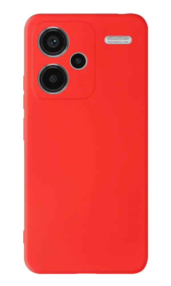 Xiaomi Redmi Note 13 Pro Plus Kılıf Tasarla Lansman Dokulu Kapak Kırmızı