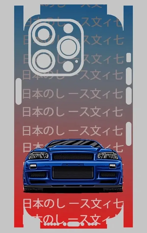 iPhone 14 Pro Telefon Kaplama - Skyline R34 JDM 2