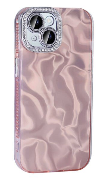 iPhone 15 Plus Kılıf Airbagli Parlak Taş Detay Tasarımlı Esila Kapak