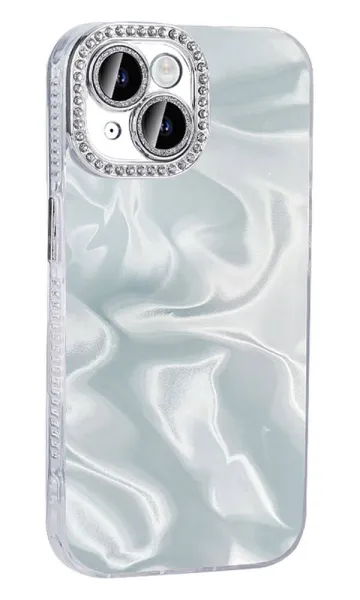 iPhone 16 Kılıf Airbagli Parlak Taş Detay Tasarımlı Esila Kapak