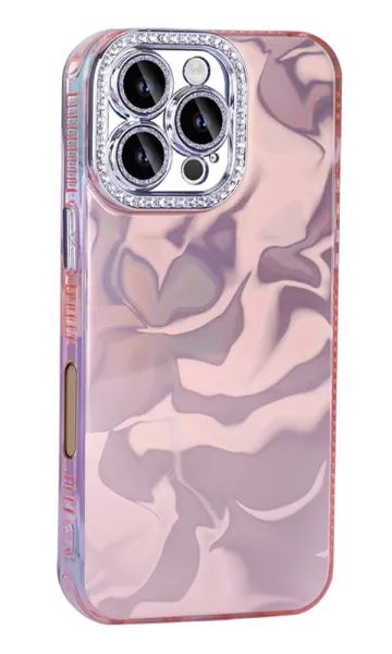 iPhone 15 Pro Max Kılıf Airbagli Parlak Taş Detay Tasarımlı Esila Kapak