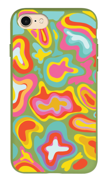 iPhone 8 Lansman Kılıf - Colors 2 Yeşil