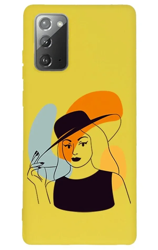 Samsung Galaxy Note 20 Lansman Kılıf - Art Woman 4