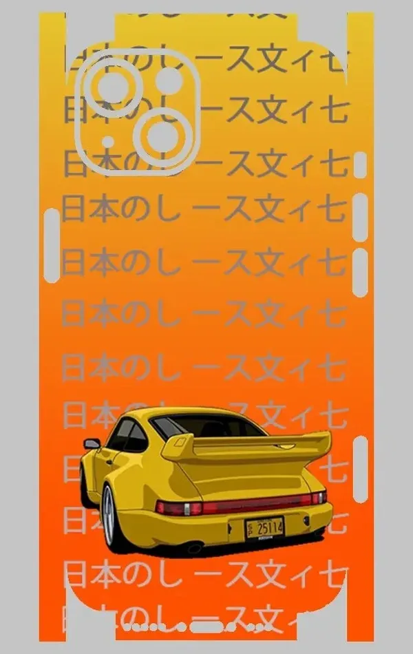 iPhone 14 Telefon Kaplama - Porsche 911 JDM