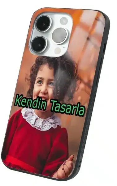 iPhone 15 Pro Max Kılıf Tasarla Tamperli Glossy Cam Kapak
