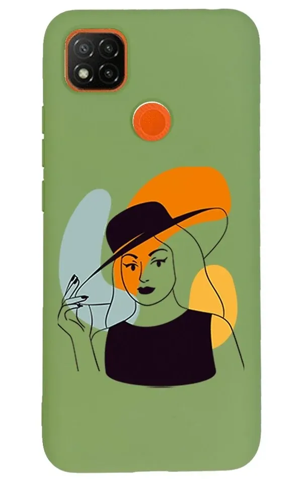 Xiaomi Redmi 9C Lansman Kılıf - Art Woman 4