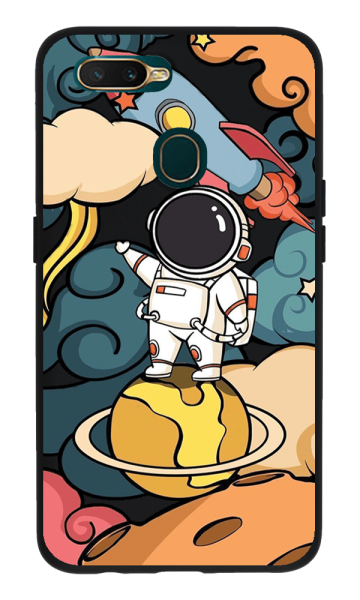 Oppo A5s Lansman Kılıf - Astro Siyah