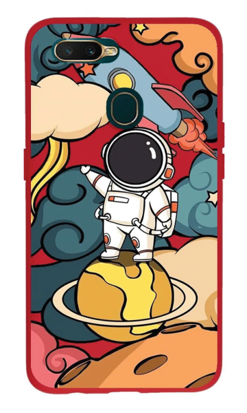 Oppo A5s Lansman Kılıf - Astro Kırmızı