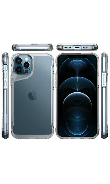 iPhone 12 Pro Max Kılıf Airbag Köşe Tasarımlı T-Max Kapak
