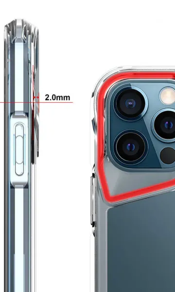 iPhone 12 Pro Max Kılıf Airbag Köşe Tasarımlı T-Max Kapak