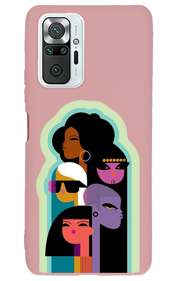 Xiaomi Redmi Note 10 Pro Max Lansman Kılıf - Art Pembe