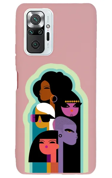 Xiaomi Redmi Note 10 Pro Max Lansman Kılıf - Art Pembe