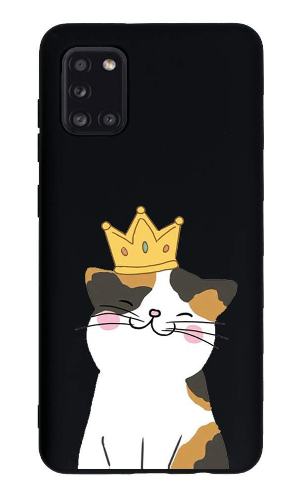 Samsung Galaxy A31 Lansman Kılıf - Kedi Siyah