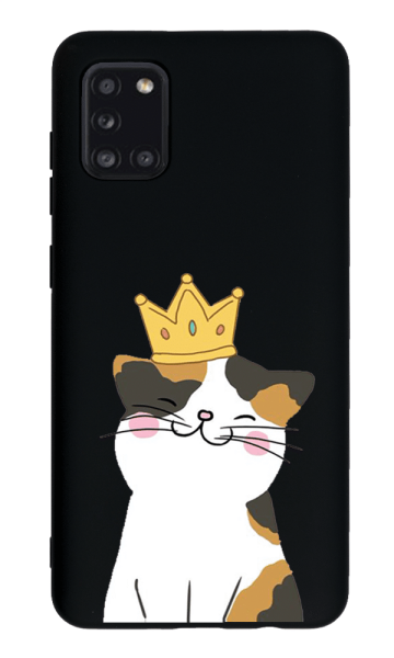 Samsung Galaxy A31 Lansman Kılıf - Kedi Siyah