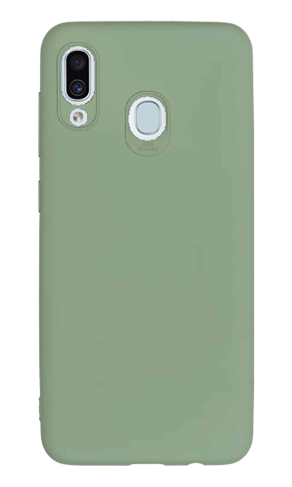 Samsung Galaxy A20 Kılıf Tasarla Lansman Dokulu Kapak Yeşil