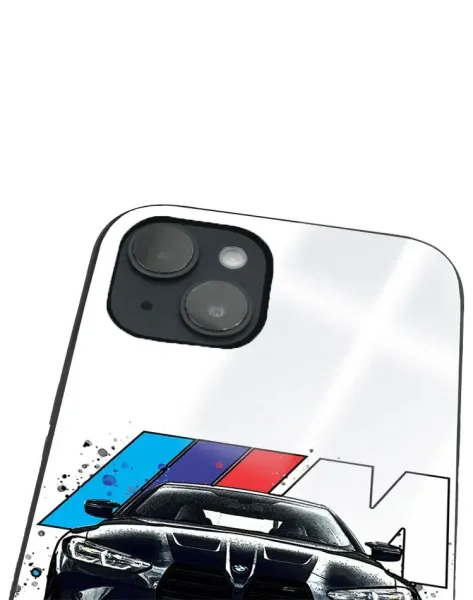 iPhone 14 Tamperli Glossy Cam Kapak - BMW 6