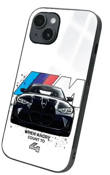 iPhone 14 Tamperli Glossy Cam Kapak - BMW 6