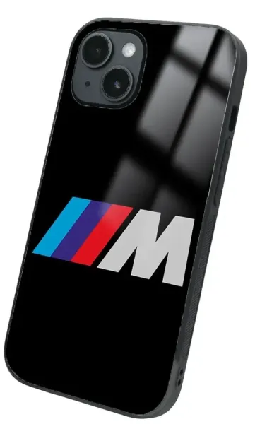 iPhone 14 Tamperli Glossy Cam Kapak - BMW 10