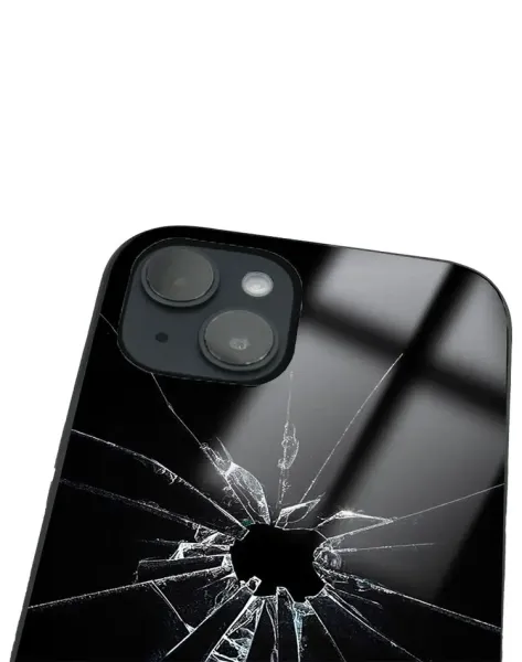 iPhone 14 Tamperli Glossy Cam Kapak - Broken 1