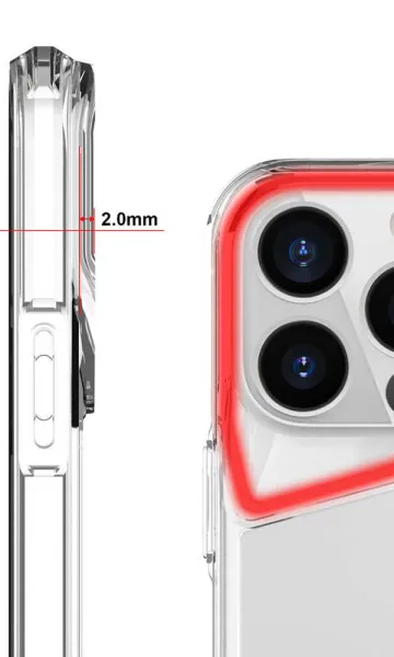 iPhone 15 Pro Kılıf Airbag Köşe Tasarımlı T-Max Kapak