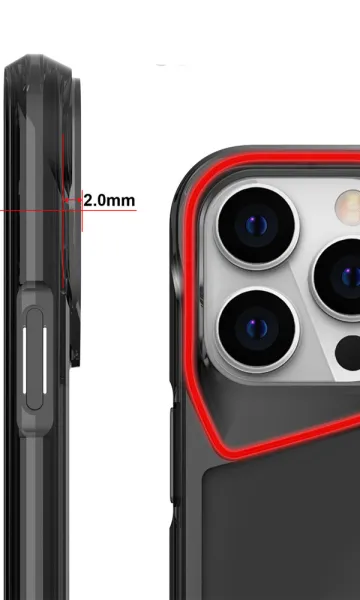 iPhone 15 Pro Kılıf Airbag Köşe Tasarımlı T-Max Kapak