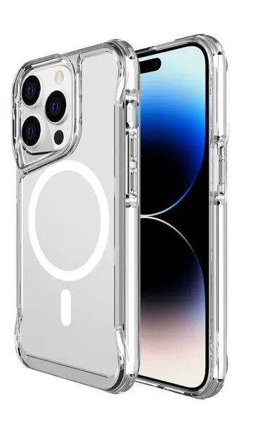 iPhone 15 Pro Max Kılıf Airbag Köşe Tasarımlı M-Safe Şarj Özellikli T-Max M-Safe Kapak