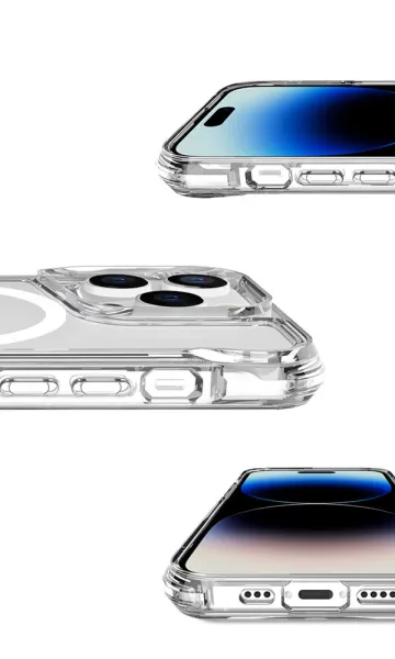 iPhone 16 Pro Kılıf Airbag Köşe Tasarımlı M-Safe Şarj Özellikli T-Max M-Safe Kapak