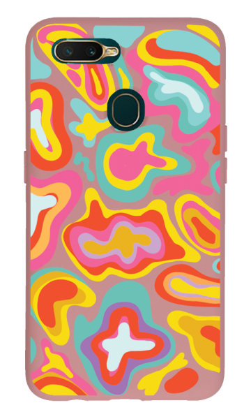 Oppo A5s Lansman Kılıf - Colors 2 Pembe