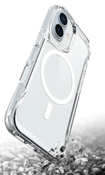 iPhone 16 Kılıf Airbag Köşe Tasarımlı M-Safe Şarj Özellikli T-Max M-Safe Kapak