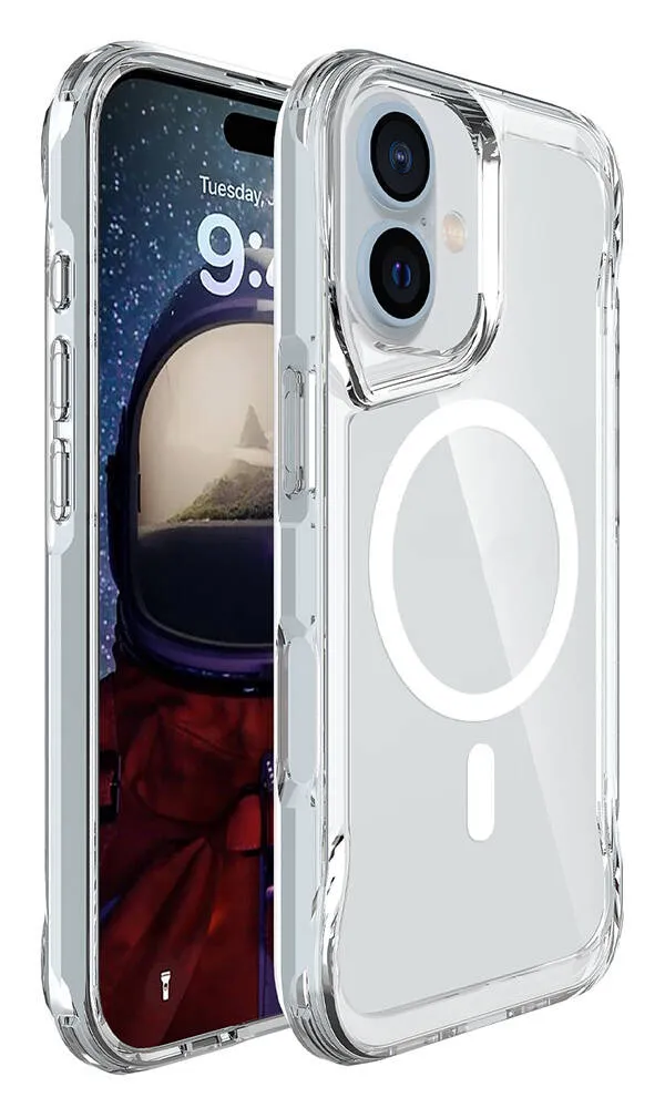 iPhone 16 Kılıf Airbag Köşe Tasarımlı M-Safe Şarj Özellikli T-Max M-Safe Kapak