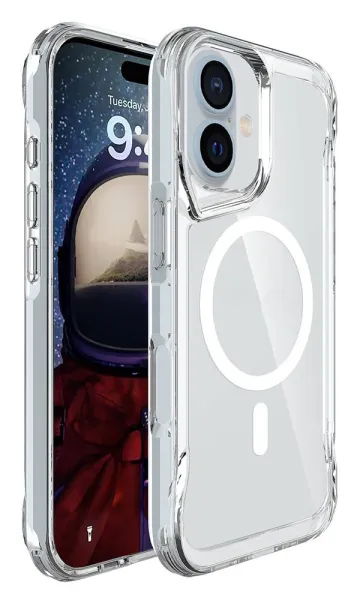 iPhone 16 Kılıf Airbag Köşe Tasarımlı M-Safe Şarj Özellikli T-Max M-Safe Kapak